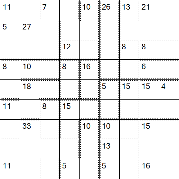 Killer Sudoku - Moyen