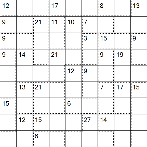 Killer Sudoku - Moyen