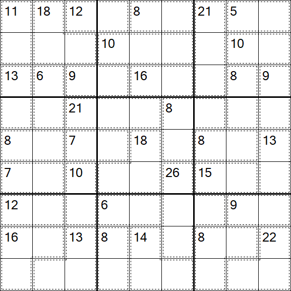 Killer Sudoku - Moyen