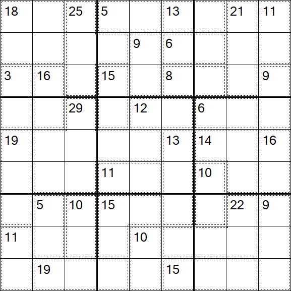 Killer Sudoku - Moyen