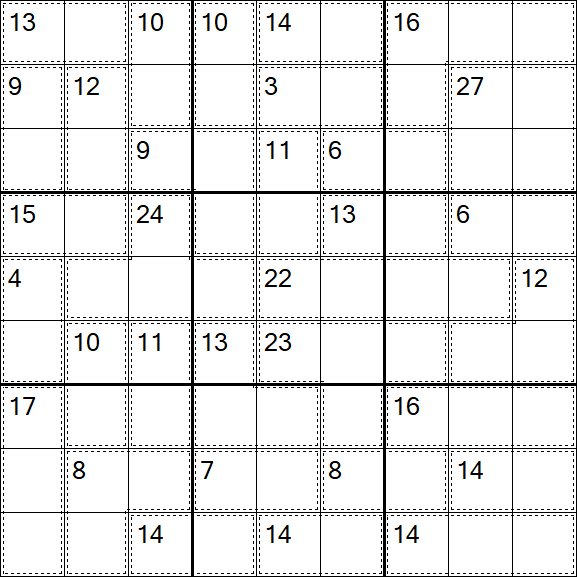 Killer Sudoku - Moyen