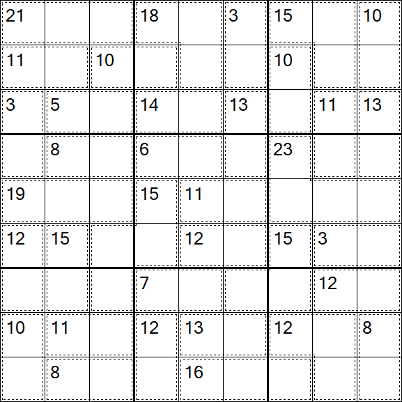 Killer Sudoku - Moyen