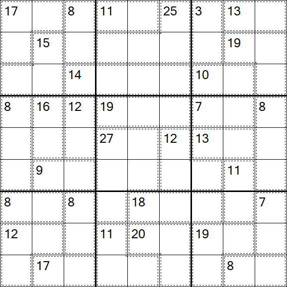 Killer Sudoku - Moyen