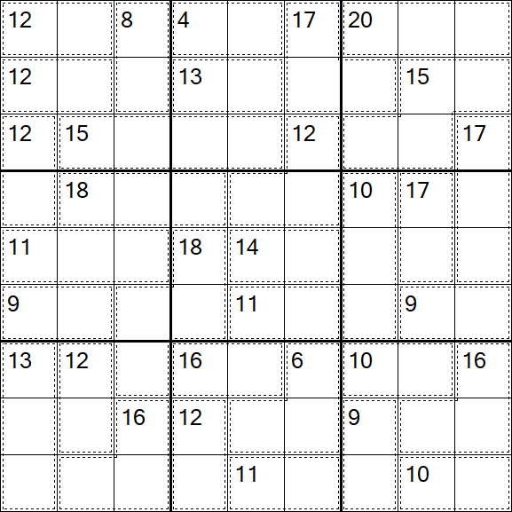 Killer Sudoku - Moyen