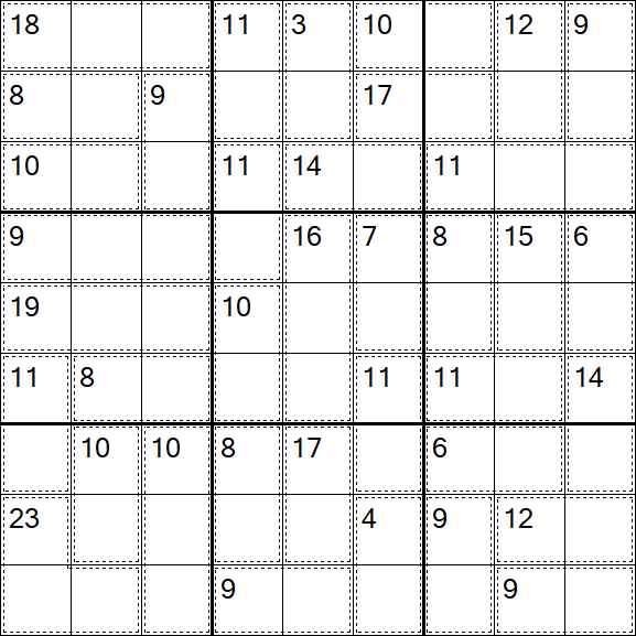 Killer Sudoku - Moyen