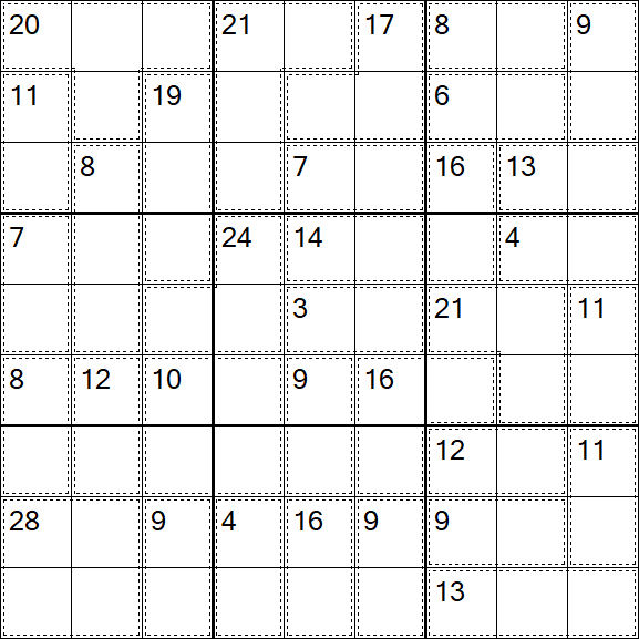 Killer Sudoku - Moyen