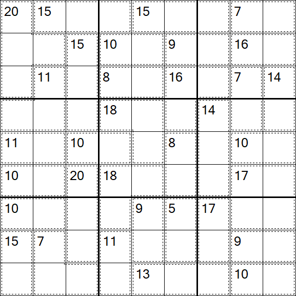 Killer Sudoku - Moyen