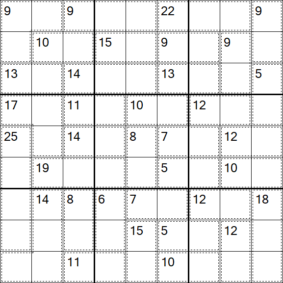 Killer Sudoku - Moyen