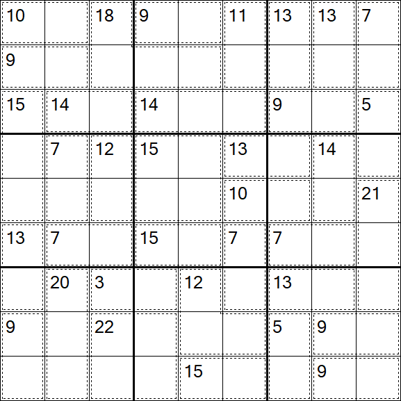 Killer Sudoku - Moyen