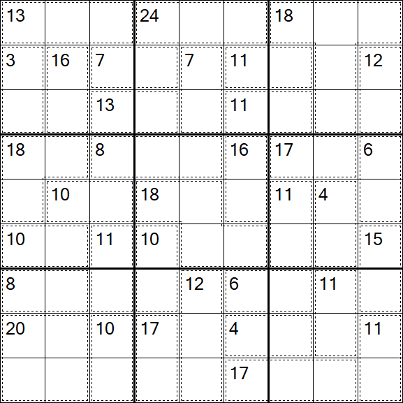 Killer Sudoku - Moyen