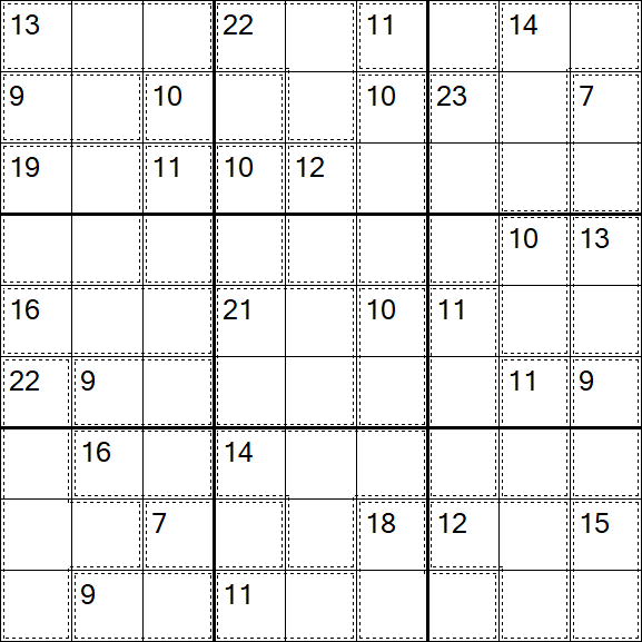 Killer Sudoku - Moyen