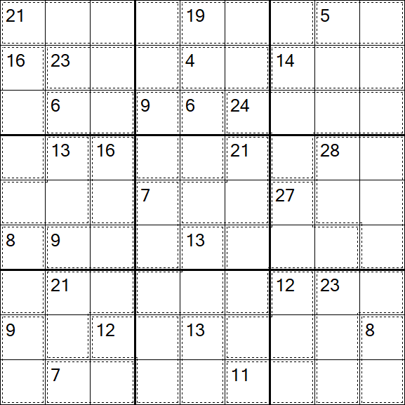 Killer Sudoku - Moyen