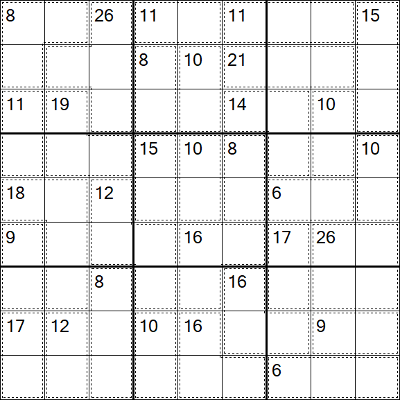 Killer Sudoku - Moyen