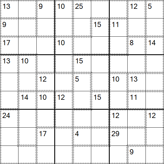 Killer Sudoku - Moyen