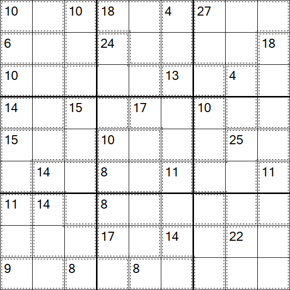 Killer Sudoku - Moyen