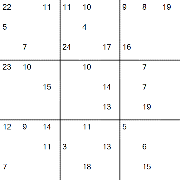 Killer Sudoku - Moyen