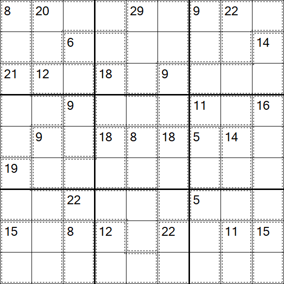 Killer Sudoku - Moyen