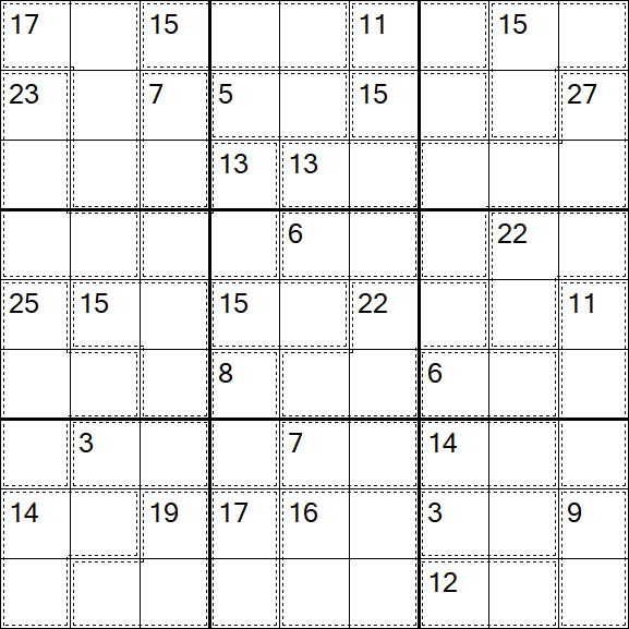 Killer Sudoku - Moyen