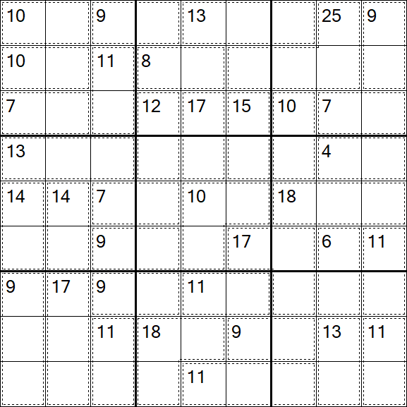 Killer Sudoku - Moyen