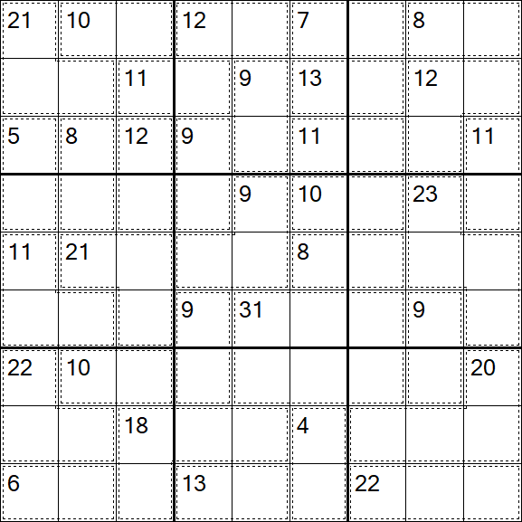 Killer Sudoku - Moyen