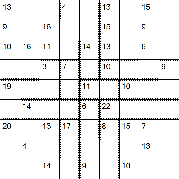 Killer Sudoku - Moyen