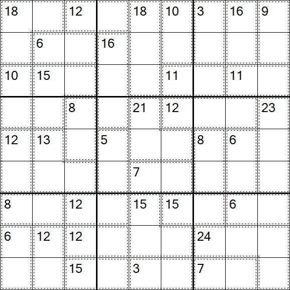 Killer Sudoku - Moyen