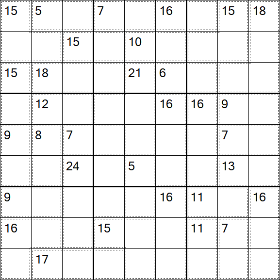 Killer Sudoku - Moyen