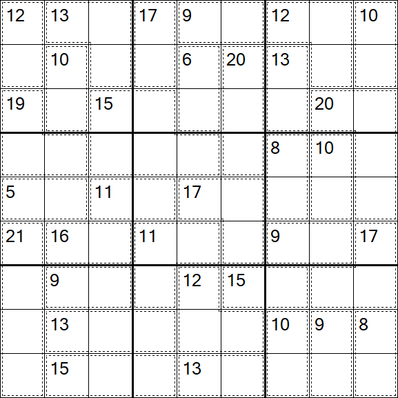 Killer Sudoku - Moyen