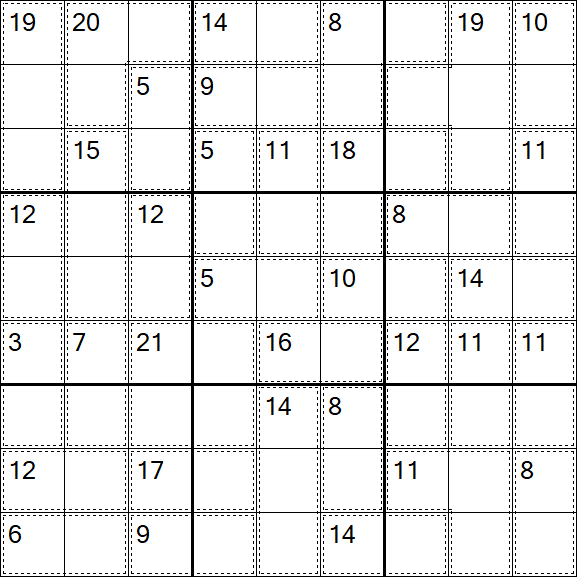 Killer Sudoku - Moyen