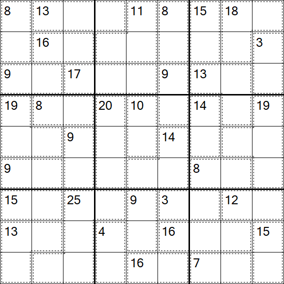 Killer Sudoku - Moyen