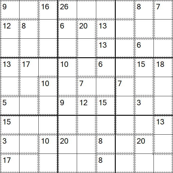 Killer Sudoku - Medium