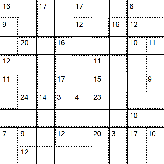 Killer Sudoku - Moyen