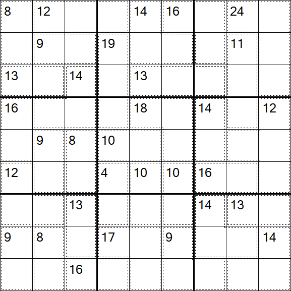 Killer Sudoku - Moyen