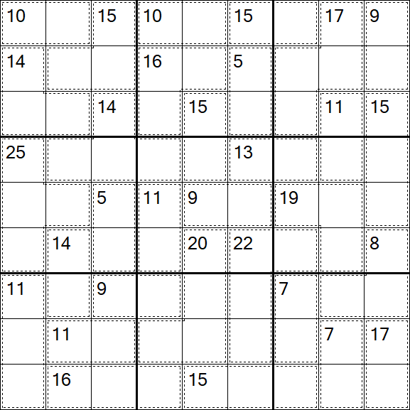 Killer Sudoku - Moyen