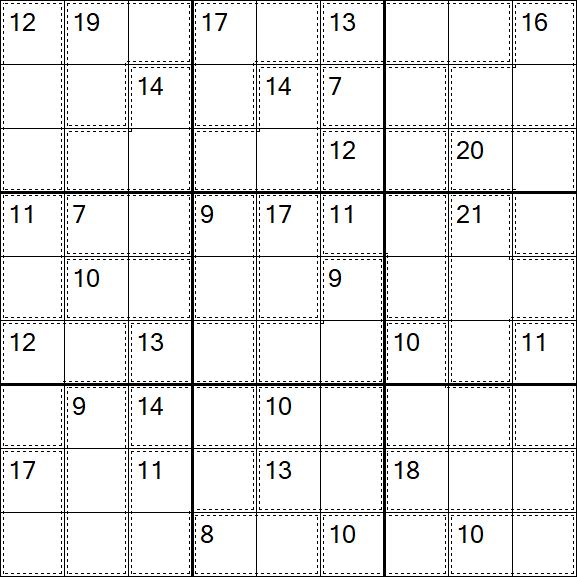 Killer Sudoku - Moyen