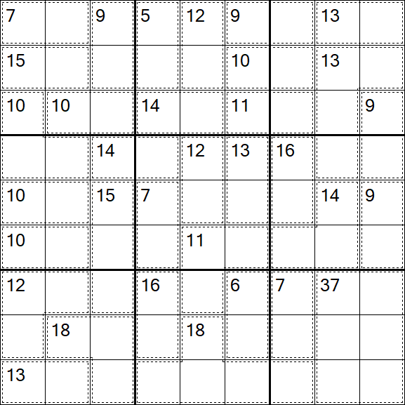 Killer Sudoku - Moyen