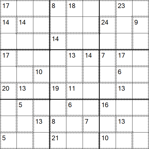 Killer Sudoku - Moyen