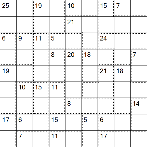 Killer Sudoku - Moyen