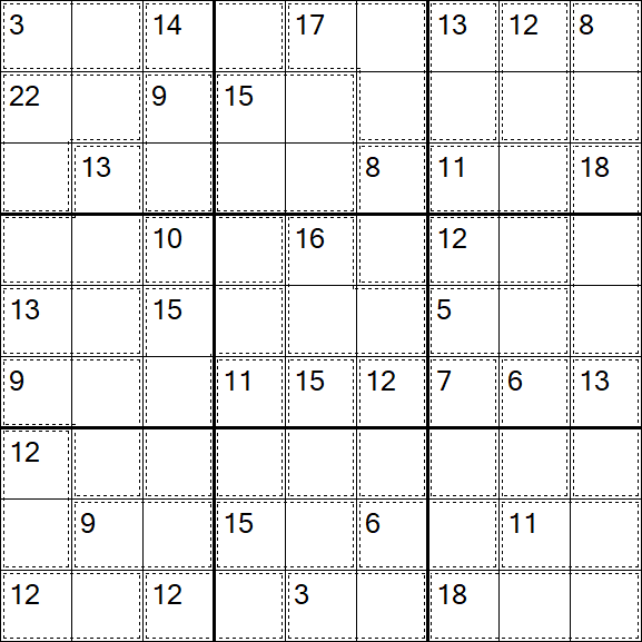 Killer Sudoku - Moyen