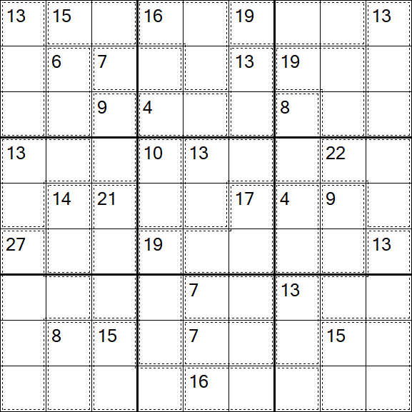 Killer Sudoku - Moyen