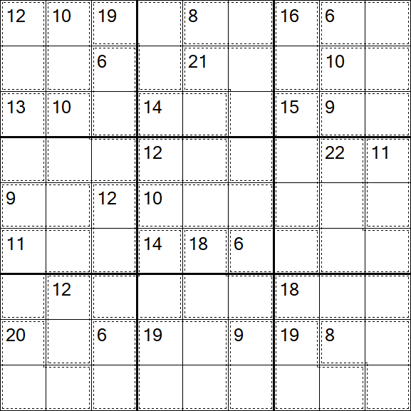 Killer Sudoku - Moyen