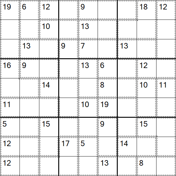 Killer Sudoku - Moyen