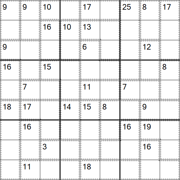 Killer Sudoku - Moyen