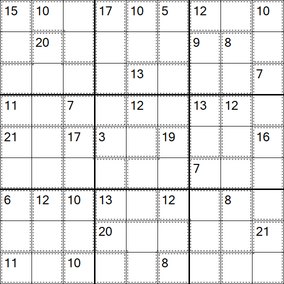 Killer Sudoku - Médio