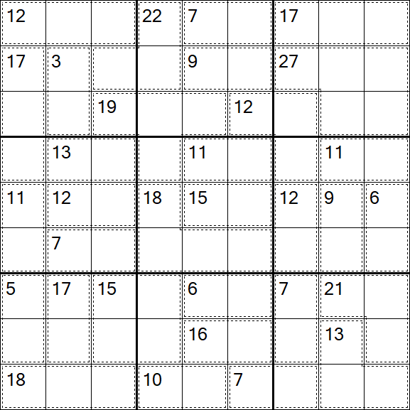 Killer Sudoku - Medium