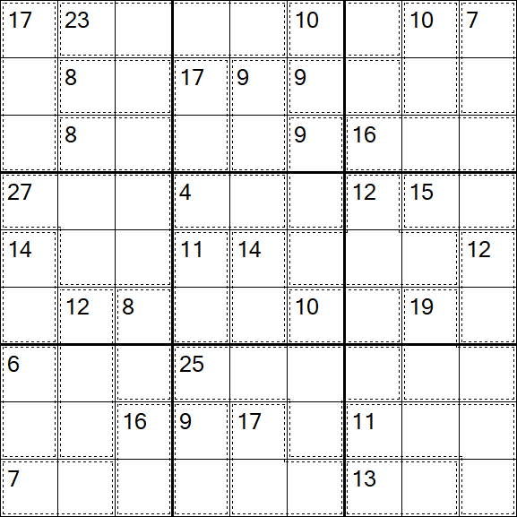 Killer Sudoku - Medium