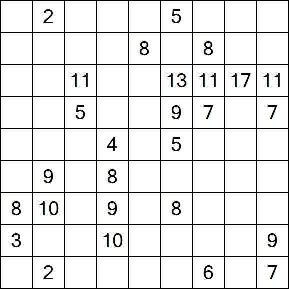 Kuromasu - Schwierig