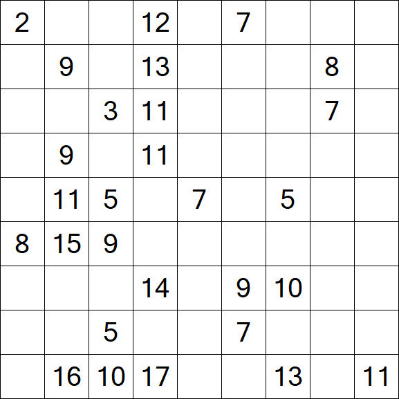 Kuromasu - Difficile