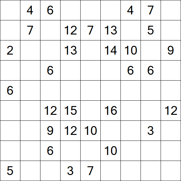 Kuromasu - Schwierig