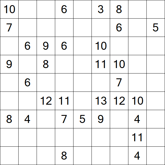 Kuromasu - Difficile